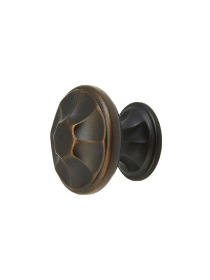 Empire Cabinet Knob - 1 3/8 inch Diameter in Ancient Bronze.